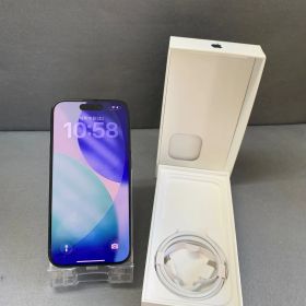 美品 Appleストア版 SIMフリー iPhone15 Pro 128GB ブルーチタニウム色