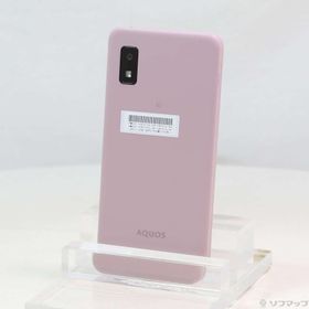 (中古)SHARP AQUOS wish3 64GB ピンク A302SH Y!mobile SIMフリー(377-ud)