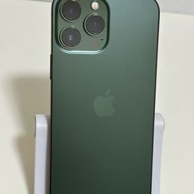 ○バッテリー80% SIMフリー iPhone13ProMax 256GB ミッドナイトグリーン