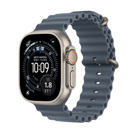 Apple Watch Ultra 3（GPS + Cellularモデル）- 49mmナチュラルチタニウムケースとアンカーブルーオーシャンバンド [整備済製品]