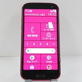 らくらくスマートフォン F-52B ドコモ ピンク 送料無料 本体 c22833