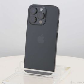 (中古)Apple iPhone16 Pro 256GB ブラックチタニウム MYN03J/A SIMフリー(258-ud)