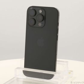 (中古)Apple iPhone16 Pro 128GB ブラックチタニウム MYMV3J/A SIMフリー(344-ud)