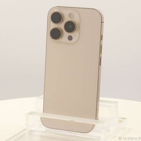 (中古)Apple iPhone16 Pro 256GB デザートチタニウム MYN23J/A SIMフリー(348-ud)