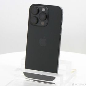 (中古)Apple iPhone16 Pro 128GB ブラックチタニウム MYMV3J/A SIMフリー(262-ud)