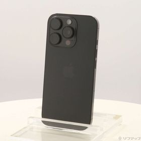 (中古)Apple iPhone16 Pro 256GB ブラックチタニウム NYN03J/A SIMフリー(196-ud)