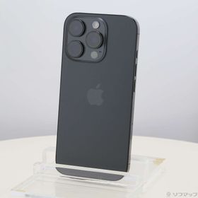 (中古)Apple iPhone16 Pro 256GB ブラックチタニウム MYN03J/A SIMフリー(349-ud)