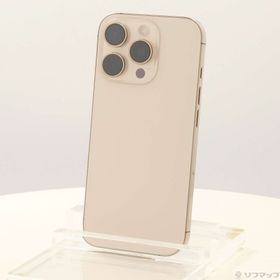(中古)Apple iPhone16 Pro 128GB デザートチタニウム MYMX3J/A SIMフリー(377-ud)
