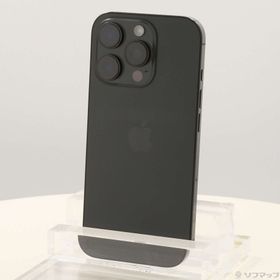 (中古)Apple iPhone16 Pro 128GB ブラックチタニウム MYMV3J/A SIMフリー(297-ud)