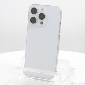 (中古)Apple iPhone16 Pro 128GB ホワイトチタニウム MYMW3J/A SIMフリー(269-ud)