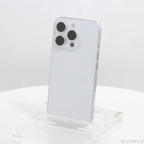 (中古)Apple iPhone16 Pro 128GB ホワイトチタニウム MYMW3J/A SIMフリー(377-ud)