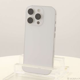 (中古)Apple iPhone16 Pro 128GB ホワイトチタニウム MYMW3J/A SIMフリー(348-ud)