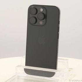 (中古)Apple iPhone16 Pro 256GB ブラックチタニウム MYN03J/A SIMフリー(262-ud)