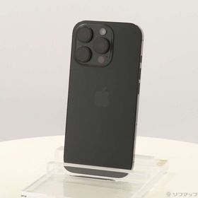 (中古)Apple iPhone16 Pro 256GB ブラックチタニウム MYN03J/A SIMフリー(297-ud)