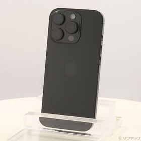 (中古)Apple iPhone16 Pro 256GB ブラックチタニウム MYN03J/A SIMフリー(276-ud)