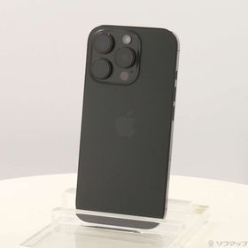 (中古)Apple iPhone16 Pro 256GB ブラックチタニウム MYN03J/A SIMフリー(297-ud)