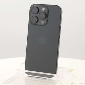 (中古)Apple iPhone16 Pro 256GB ブラックチタニウム MYN03J/A SIMフリー(377-ud)