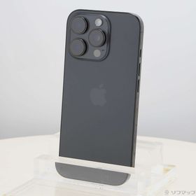 (中古)Apple iPhone16 Pro 256GB ブラックチタニウム MYN03J/A SIMフリー(352-ud)