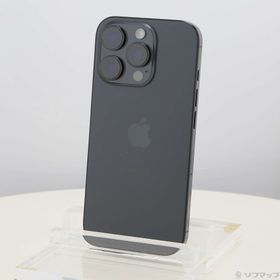 (中古)Apple iPhone16 Pro 256GB ブラックチタニウム MYN03J/A SIMフリー(258-ud)