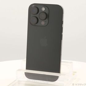 (中古)Apple iPhone16 Pro 256GB ブラックチタニウム MYN03J/A SIMフリー(377-ud)