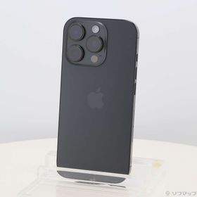(中古)Apple iPhone16 Pro 256GB ブラックチタニウム MYN03J/A SIMフリー(377-ud)