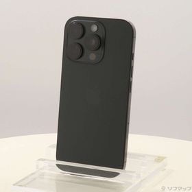 (中古)Apple iPhone16 Pro 256GB ブラックチタニウム MYN03J/A SIMフリー(258-ud)