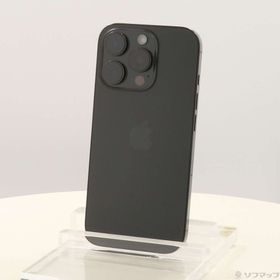 (中古)Apple iPhone16 Pro 256GB ブラックチタニウム MYN03J/A SIMフリー(368-ud)