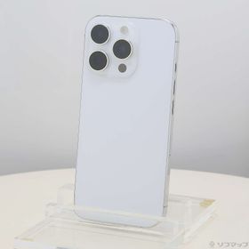 (中古)Apple iPhone16 Pro 256GB ホワイトチタニウム MYN13J/A SIMフリー(344-ud)