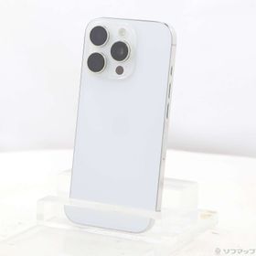 (中古)Apple iPhone16 Pro 256GB ホワイトチタニウム MYN13J/A SIMフリー(377-ud)