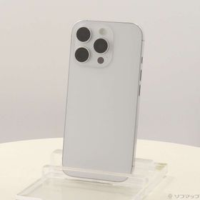 (中古)Apple iPhone16 Pro 256GB ホワイトチタニウム MYN13J/A SIMフリー(269-ud)