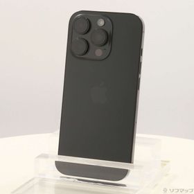 (中古)Apple iPhone16 Pro 512GB ブラックチタニウム MYN43J/A SIMフリー(349-ud)