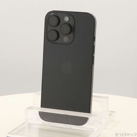 (中古)Apple iPhone16 Pro 512GB ブラックチタニウム MYN43J/A SIMフリー(258-ud)