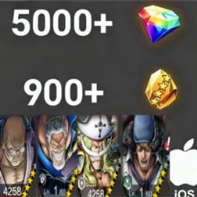 ワンピースバウンティラッシュ Nusjuro+Garp+Newgate+Kuzan💎5000+✨900+