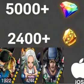 ワンピースバウンティラッシュ Zoro&Sanji+S-Snake+Kuzan💎5000+✨2400+