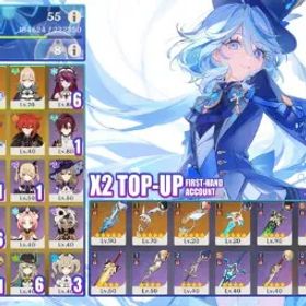原神 [Asia] AR55 | 16×5★ | Furina C4R1 | Kinich C0
