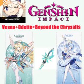 原神 [Asia]AR55|Vesna+Sign+Odette+39435 Primogems+111 Acquaint Fate|See description for details