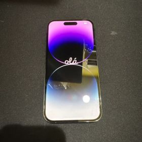iphone14pro 256gb 液晶ヒビ、カケ有り パープル 訳あり