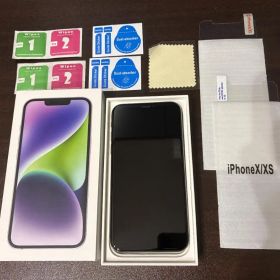 【美品】iPhone XS 256GB スペースグレイ 画面保護ガラスカバー付