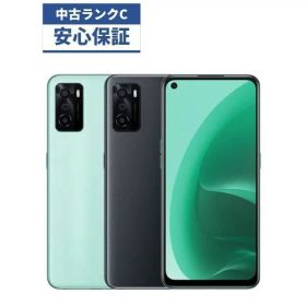 【中古】【可】 OPPO A55s 5G CPH2309 グリーン ブラック SIMフリー SIMFREE