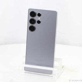 (中古)SAMSUNG Galaxy S25 Ultra 256GB チタニウムシルバーブルー SCG32 au SIMフリー(258-ud)