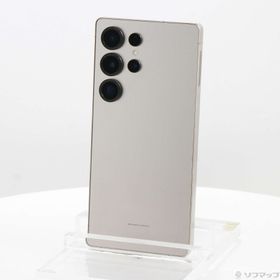 (中古)SAMSUNG Galaxy S25 Ultra 256GB チタニウムグレー SM-S938QZTASJP SIMフリー(368-ud)