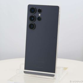 (中古)SAMSUNG Galaxy S25 Ultra 256GB チタニウムブラック SCG32 au SIMフリー(258-ud)