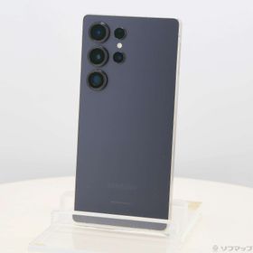 (中古)SAMSUNG Galaxy S25 Ultra 256GB チタニウムブラック SCG32 au SIMフリー(348-ud)