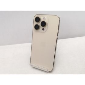 【中古】Apple docomo 【SIMフリー】 iPhone 14 Pro 128GB ゴールド MQ073J/A【仙台駅東口】保証期間１ヶ月【ランクC】