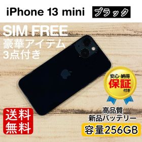 iPhone 13 mini ブラック 256GB｜SIMフリー・極美品