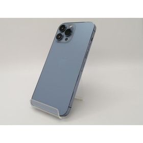 【中古】Apple au 【SIMフリー】 iPhone 13 Pro Max 256GB シエラブルー MLJD3J/A【三宮センター】保証期間１週間【ランクC】