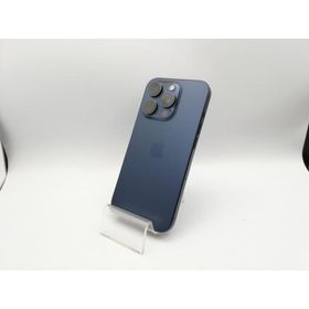 【中古】Apple docomo 【SIMフリー】 iPhone 15 Pro 1TB ブルーチタニウム MTUU3J/A【秋葉本店】保証期間１ヶ月【ランクB】