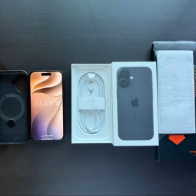【美品】Apple iPhone 16 本体 ブラック 128gb