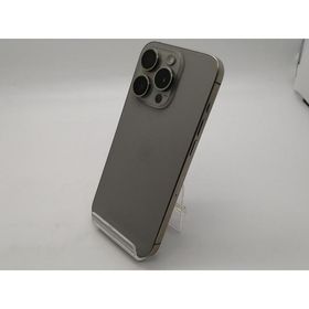 【中古】Apple docomo 【SIMフリー】 iPhone 15 Pro 256GB ナチュラルチタニウム MTUF3J/A【大須2】保証期間１ヶ月【ランクB】