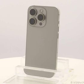 〔中古〕Apple(アップル) iPhone15 Pro 256GB ナチュラルチタニウム MTUF3J／A SIMフリー〔352-ud〕